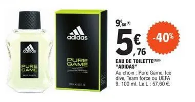 eau de toilette adidas