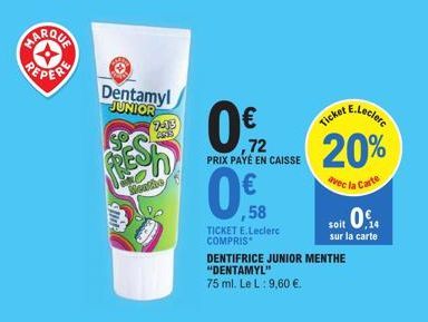 dentifrice E.Leclerc