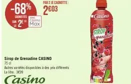 sirop de grenadine 