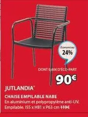 chaise empilable 