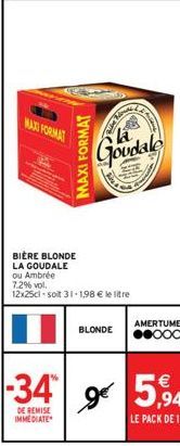 bière blonde La Goudale