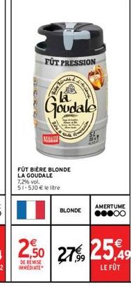 bière blonde La Goudale