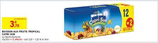 boisson aux fruits Capri Sun