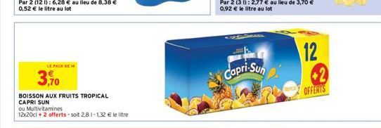 boisson aux fruits Capri Sun