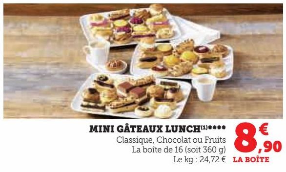 MINI GÂTEAUX LUNCH