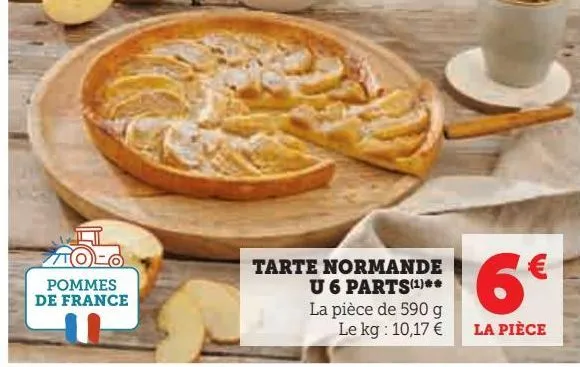 tarte normande u 6 parts 