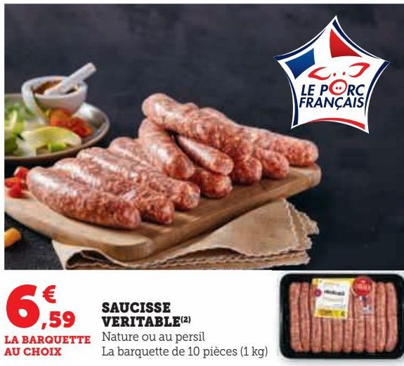 saucisses véritable 