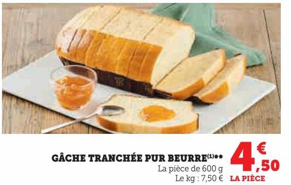 Gâche tranchés pur beurre 