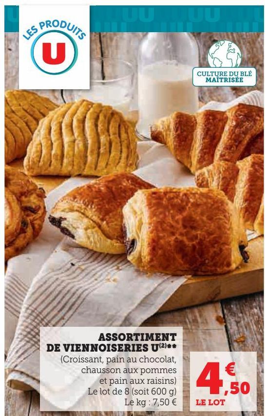 ASSORTIMENT  DE VIENNOISERIES U