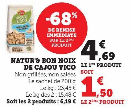 Natur'& Bon noix de cajou Vico