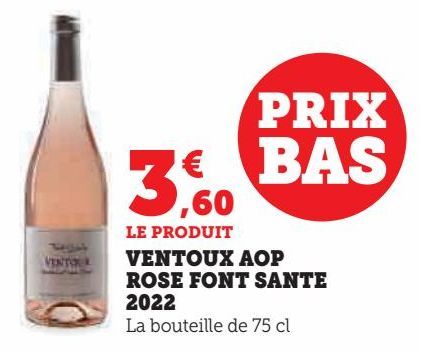 Ventoux AOP rosé Font Sante 2022