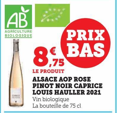 Alsace AOP rosé Pinot noir Caprice Louis Hauller 2021