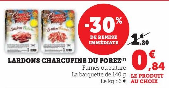 Lardons Charcufine du Forez