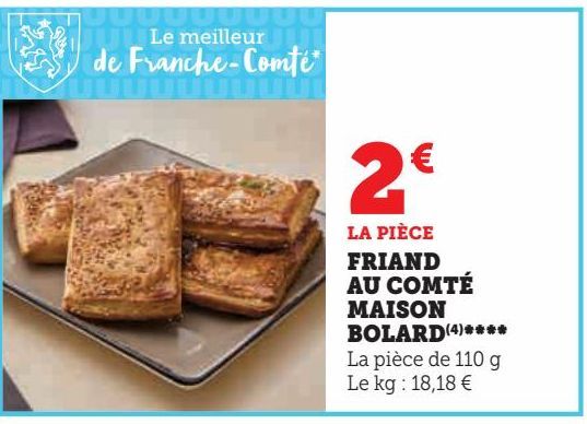 Friand au comté Maison Bolard