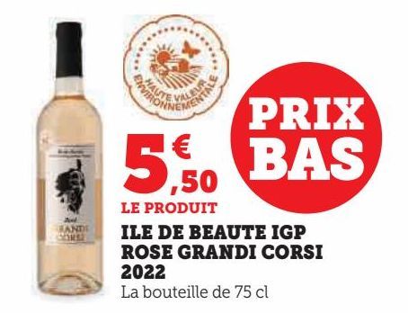 Ile de Beaute IGP rosé Grandi Corsi 2022