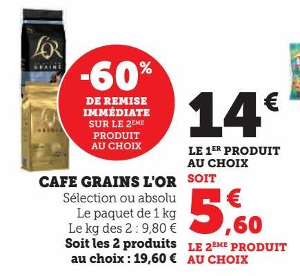 Café grains L'Or