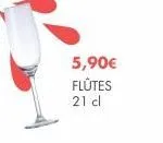 5,90€  flutes  21 cl 