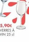5,90€ verres à  vin 25 cl 