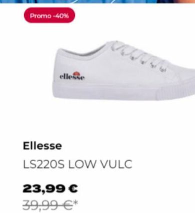 Promo -40%  ellesse  Ellesse  LS220S LOW VULC  23,99 €  39,99 €* 