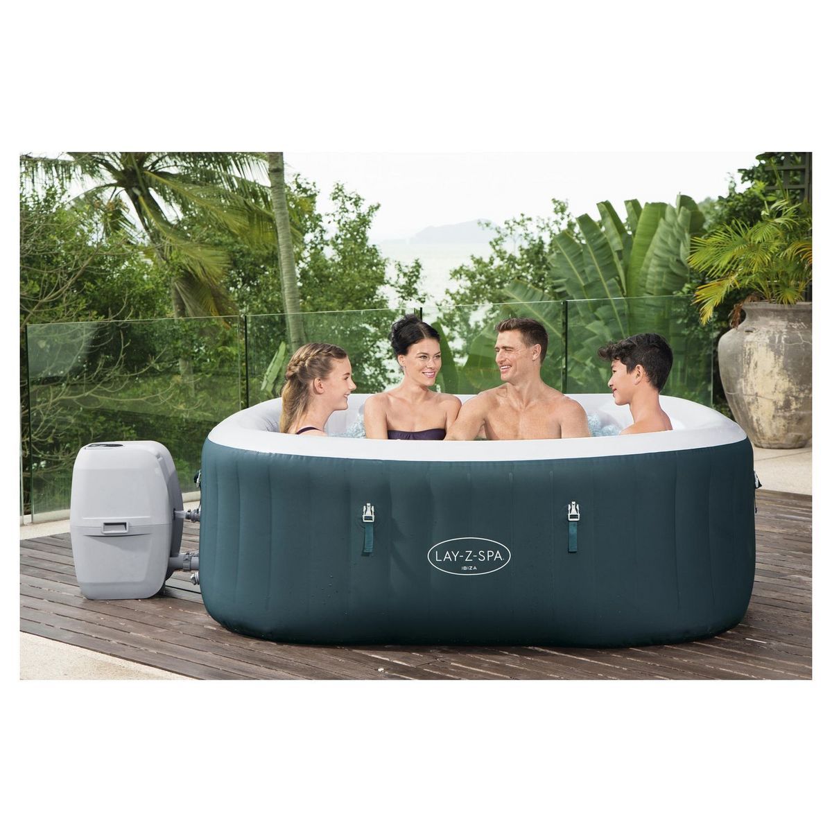 BESTWAY SPA CARRÉ GONFLABLE IBIZA