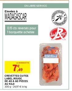 crevettes cuites Label 5