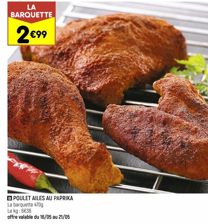 POULET AILES AU PAPRIKA