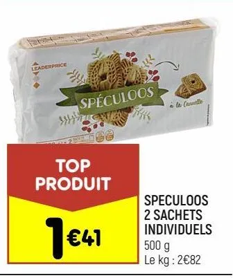 speculoos 2 sachets individuels