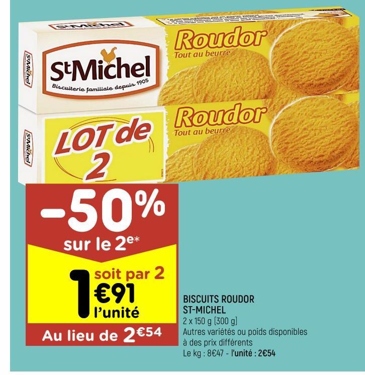 BISCUITS ROUDOR ST-MICHEL