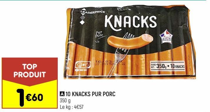 10 KNACKS PUR PORC