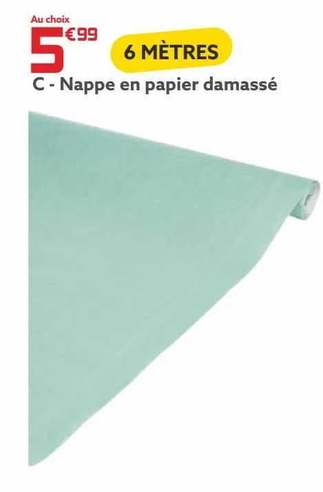 nappe en papier damasse