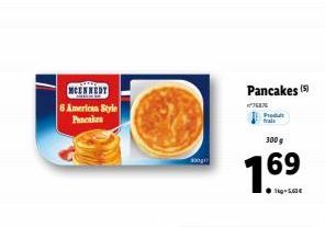 MCENNEDY 6 American Style Pancakes  Booge  Pancakes (5)  WIN  Produit frais  300 g  1.69 