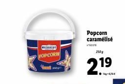 MENNEST  POPCORN  Popcorn caramélisé  250g  219 