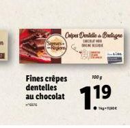 sapeurs  Fines crêpes dentelles au chocolat  76  Ciper Dentelle Bretagne  SHING WI  100 g  19 