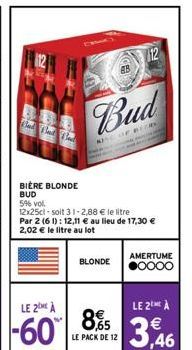 bière blonde Budweiser