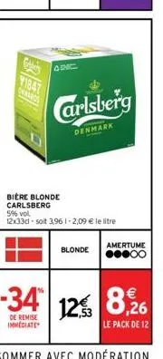 bière blonde carlsberg
