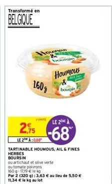 houmous boursin