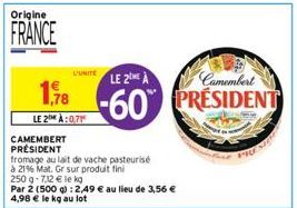 camembert Président