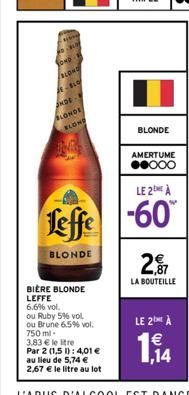 bière blonde Leffe