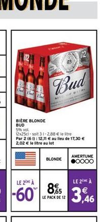 bière blonde Budweiser