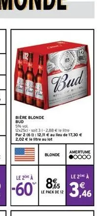 bière blonde budweiser