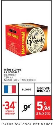 bière blonde La Goudale