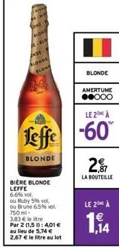 bière blonde leffe