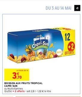 boisson aux fruits Capri Sun