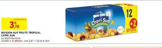 boisson aux fruits capri sun