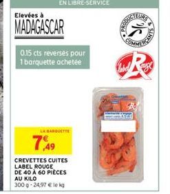 crevettes cuites Label 5