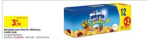 boisson aux fruits capri sun