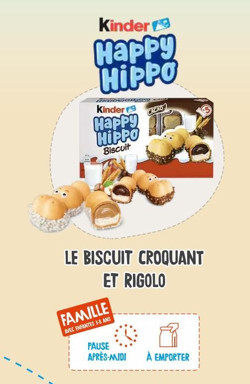 biscuits au chocolat Kinder