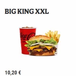 BIG KING XXL  10,20 € 