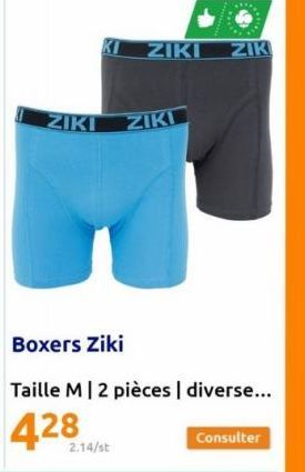 ZIKI  2.14/st  Boxers Ziki  Taille M12 pièces | diverse...  428  ZIKI  ZIKI  ZIK  Consulter 