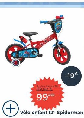 vélo enfant Spiderman